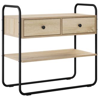 vidaXL Mesa Consola Roble Sonoma 100 X 40 X 75 Cm Madera De Ingenier&iacute;a Vidaxl