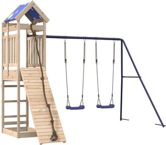 vidaXL Parque Infantil De Exterior De Madera Maciza De Pino Vidaxl