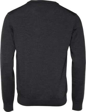 Dolce & Gabbana Gray Wool Logo Knitted Men Pullover Mens Sweater