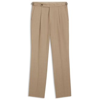 BOSS Tapered-fit pants in virgin-wool serge