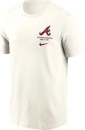 Nike Atlanta Braves 2-Hit Nike Mens MLB T-Shirt in Brown | N19911KAW-1DJ