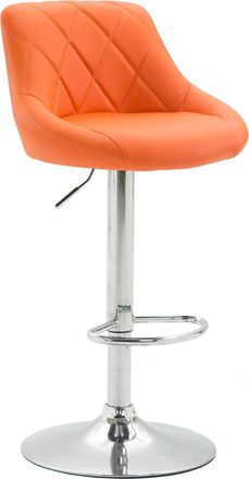 Clp Clp - Taburete De Bar Lazio Naranja Cromado