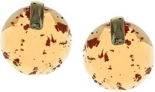 Olivia Welles Didi Cut Ice Stud Earrings in Gold /Orange at Nordstrom Rack