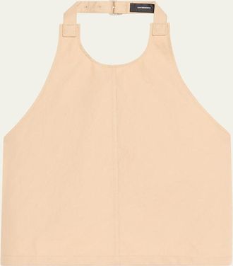 Wardrobe.NYC Drill Backless Halter Top