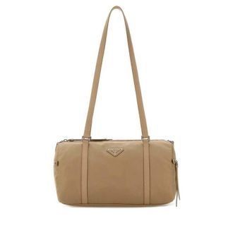 Prada Beige Re-Nylon Large Shoulder Bag Cammello 1 Borse A Mano