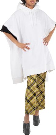 Burberry EKD Motif Cotton Jacquard Poncho