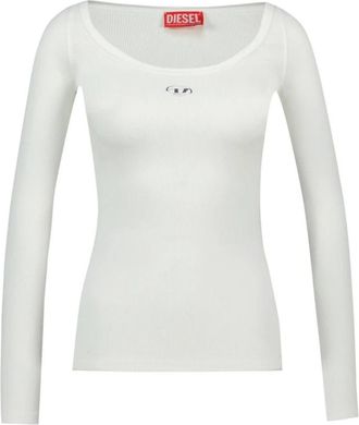 Diesel T-Bal-Od Top - Dames - Longsleeves - Wit - L - Katoen - Tops