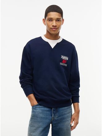 Tommy Hilfiger Mens Tommy Jeans Pegasus Logo Sweatshirt - Dark Blue - XXL