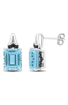 Delmar Emerald-Cut Sky Blue Topaz Stud Earrings at Nordstrom Rack