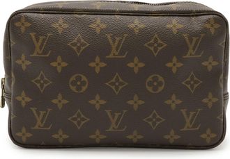 Louis Vuitton Monogram Brown Monogram Clutch Bag Pouch (Pre-Owned)