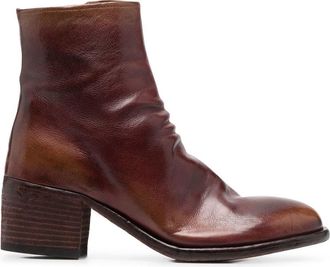 Officine Creative Denner ankle boots - women - Buffalo Leather/Leather/Leather/Rubber - 41 - Brown