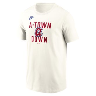 Nike Atlanta Braves Cooperstown 70s Inspired Nike Mens MLB T-Shirt in Brown | N19911KATB-9V0