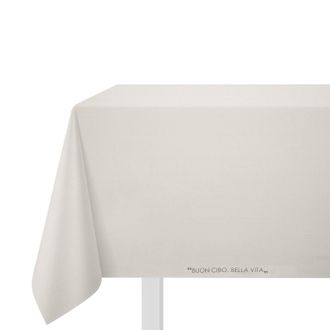 KASANOVA Tovaglia 140x180 cm scritta Quotes tortora