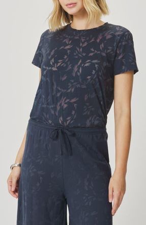 Splendid Air Burnout T-Shirt in Mood Indigo Blue at Nordstrom, Size X-Large