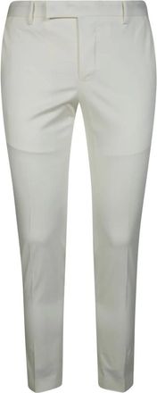PT01 Pantalone Skinny Raso - Heren - Skinny broeken - Wit - 2XL - Leer - Broeken