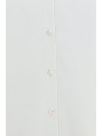 Alaia Womens Layered Shirt White Cotton