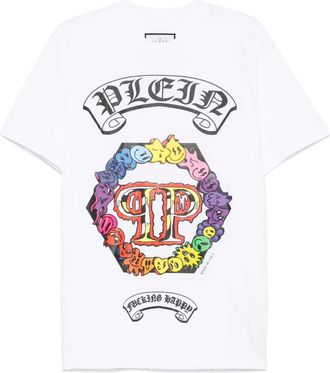 Philipp Plein T-shirt a maniche corte con stampa - Bianco
