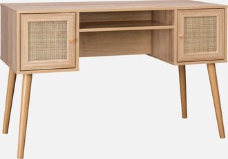 Sweeek Escritorio Decoraci&oacute;n Madera Con 2 Puertas