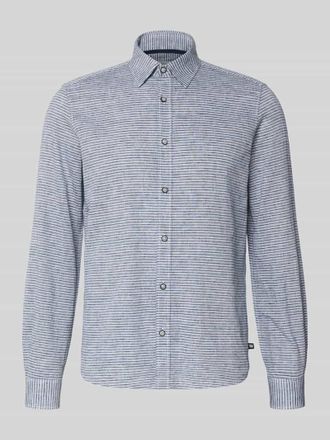 s.Oliver Red Label Regular Fit Freizeithemd aus Leinen-Baumwoll-Mix in Marine, Gr&ouml;&szlig;e XXL