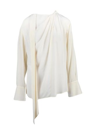 Victoria Beckham White Silk Women Blouse