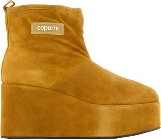 Coperni Shearling Wedge Laarzen - Dames - Schoenen - Bruin - Maat: 37 EU Leer