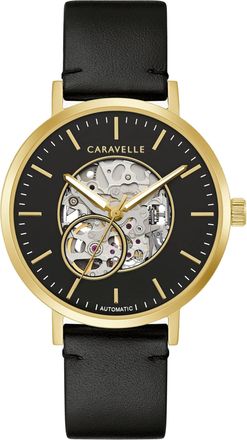 Caravelle Mens Classic Black Dial Watch