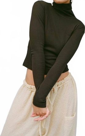 Gil Rodriguez Turtleneck Longsleeve Bellevue Tee In Black