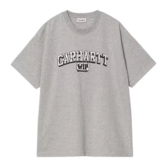Carhartt Work in Progress Carhartt Wip, T-Shirts, male, Gray, Size: XS S/S Heavy Duty T-Shirt