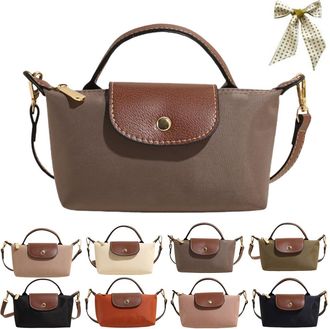 Generic Womens Fashion Colorblock Mini Crossbody Bag,Mini Shoulder Purses with Adjustable Strap,Solid Color Nylon Square Handbags