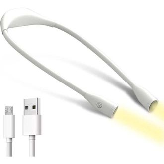 OEM L&aacute;mpara De Lectura Para El Cuello, L&aacute;mpara De Lectura Led Recargable, Luz De Brazo Ajustable De 3 Colores Para Leer, Tejer, Coser, Acampar, Correr, Ca