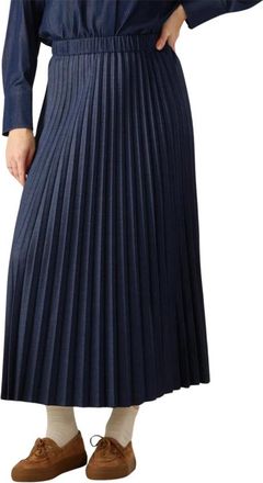 Inwear Cherrieiw Rok - Dames - Midirokken - Blauw - L - Rokken