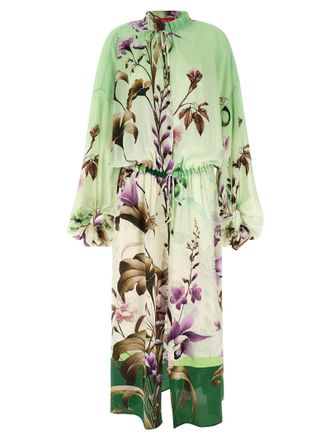 F.R.S. For Restless Sleepers F. R.S. - FOR RESTLESS SLEEPERS Silk Long Womens Dress
