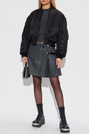 Balenciaga Bomber Jacket, Womens, Black