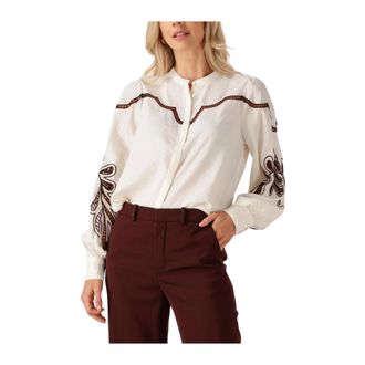 Mos Mosh MOS Mosh, Overhemden, Dames, Beige, XS, Wol, Mmaz Jorda Shirt
