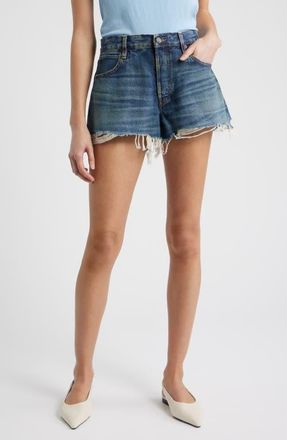 Frame Denim The Hang Frayed Hem Denim Short in Vida at Nordstrom, Size 30
