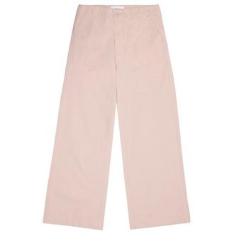 Knowledge Cotton Apparel Posey Wide Slub Yarn Freizeithose f&uuml;r Damen | rosa