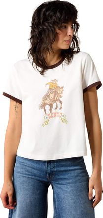 Ariat Womens Sundance T-Shirt in Parchment, Size 2X-Large, by Ariat