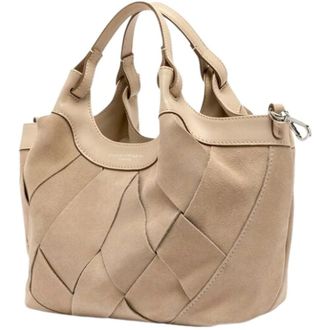 Gianni Chiarini Tassen, Dames, Beige, ONE Size, Leer, Dua Schoudertas