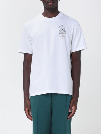 Casablanca T-shirt in cotone organico con scollo a girocollo e stampa logo