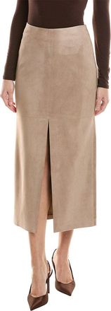Brunello Cucinelli Suede Midi Skirt