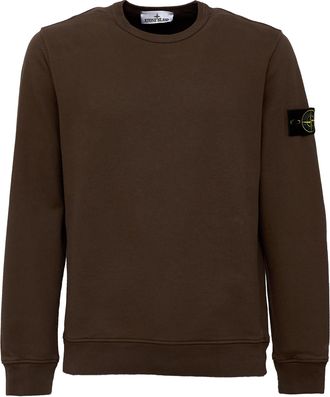 Stone Island Brushed Organic Cotton Heavyweight Crewneck Sweatshirt