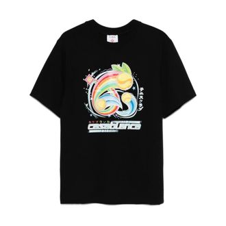 Casablanca T-Shirts, male, Black, XL, Stylish Black T-Shirt for Men