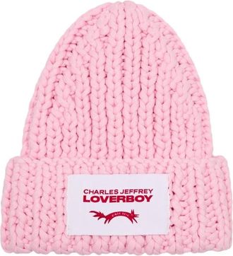 Charles Jeffrey Loverboy Loverboy by Charles Jeffrey - Chubby Beanie - unisex - Accessoires - Roze - Maat: ONE Size Katoen