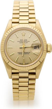 Rolex Pre-owned Rolex Rolex Datejust Automatic Chronometer Champagne Dial Unisex Watch 69178 CSP