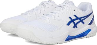 Asics Gel-Dedicate 8 Mens Shoes White/Dark Cobalt : 11.5 D - Medium, Synthetic