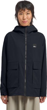 Jack Wolfskin Funktionsjacke JACK WOLFSKIN TERRACADE JKT W, Damen, Gr. XS, blau (schwarz, navy), Obermaterial: 100% Polyester, Jacken Funktionsjacke