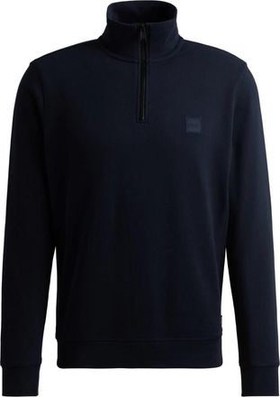 HUGO BOSS Zetrust Sweatshirt - Heren - Sweatshirts - Blauw - M - Katoen - Hoodies & sweatvesten