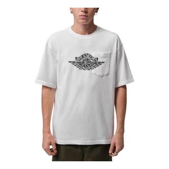 Nike Jordan Flight Essentials Pocket T-Shirt White Black IO2084-100