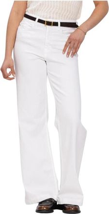 Mos Mosh Dames Jeans Mmdara Deluxe Jeans - Dames - Loose Fit Jeans - Wit - W26 L34 - Jeans
