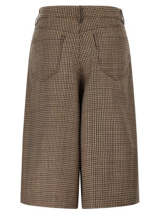 Brunello Cucinelli Womens Brown Virgin Wool Bermuda Shorts